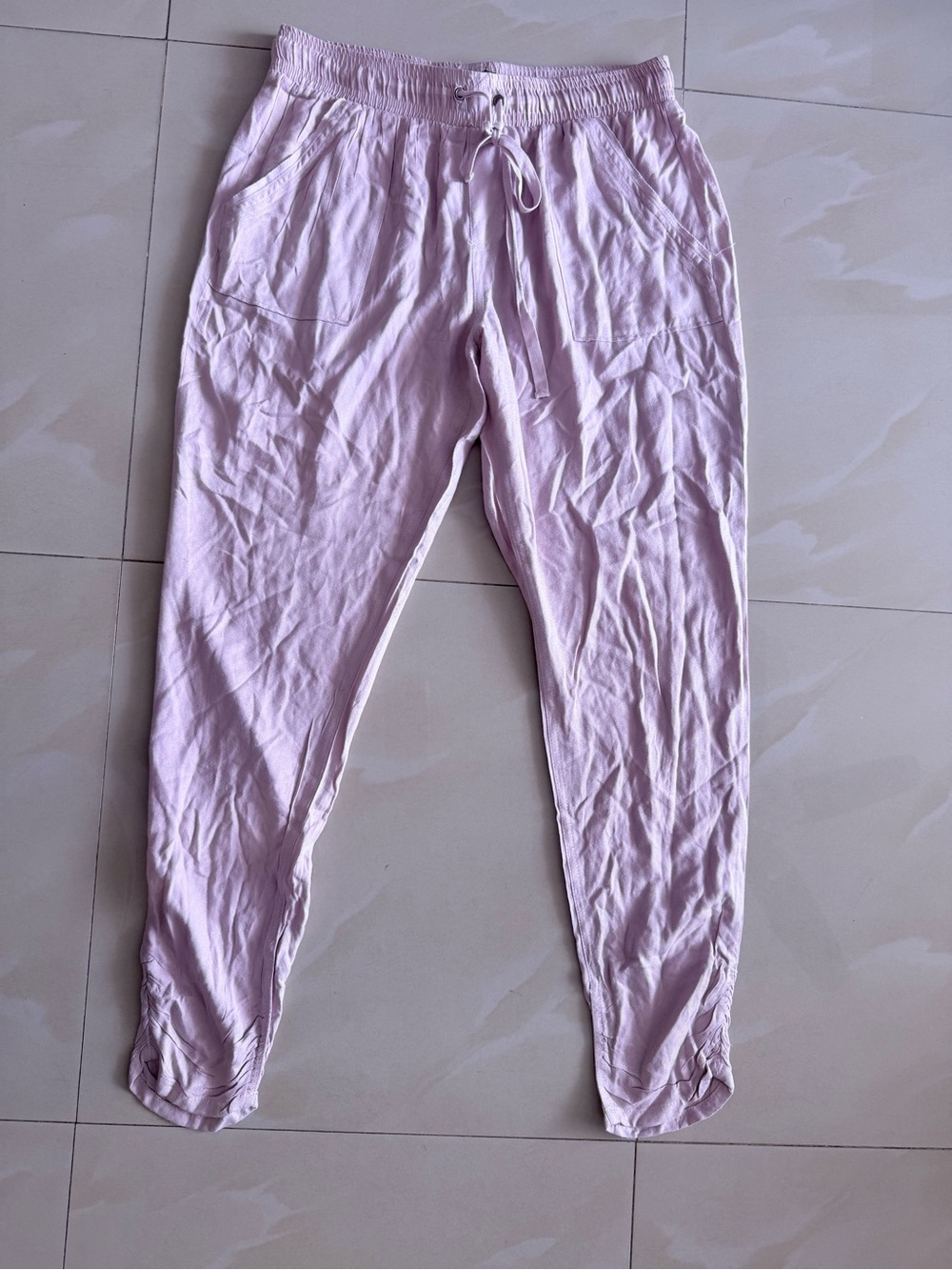 Rewash Lavender Cropped Jogger Pants - Picture 14 of 14